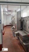 IWM T800 HC 4B High Care Industrial Tray Wash System, 800 trays per hour, integrated blow off drying