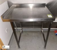 Stainless steel Preparation Table, 830mm x 700mm x 930mm (located in Coffee Shop)
