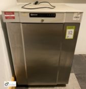 Gram stainless steel under counter Fridge, 240volts (located in Coffee Shop 2)