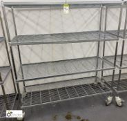 Adjustable 4-shelf mobile Rack, 1500mm x 600mm x 1650mm (located in Store Room)