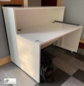 Microwave Bench, 1460mm x 900mm x 740mm, white (located in Atrium)