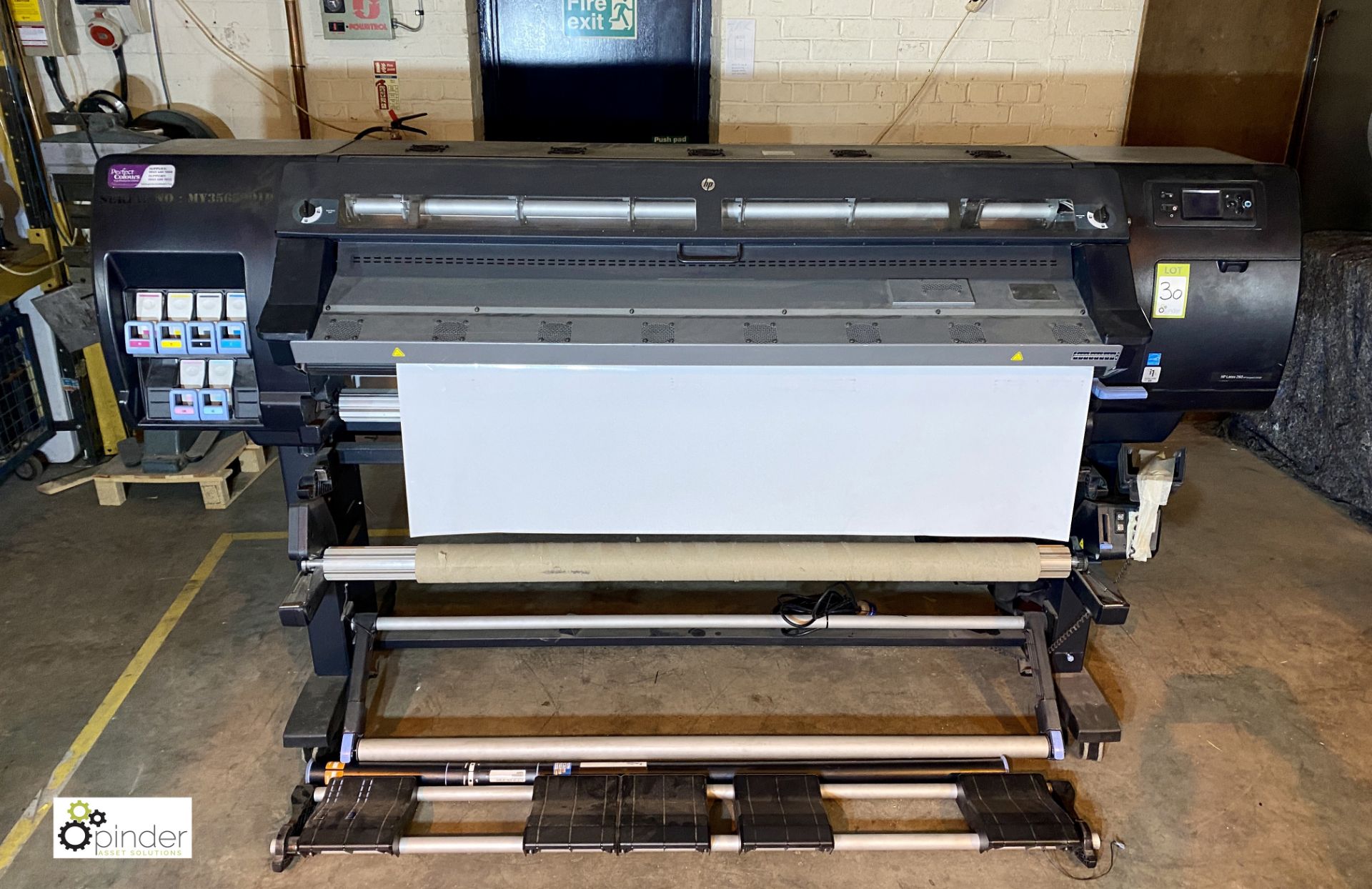 HP Latex 260 (Designjet L26500) Wide Carriage Colour Inkjet Printer, 1460mm wide, 240volts (please - Image 2 of 8