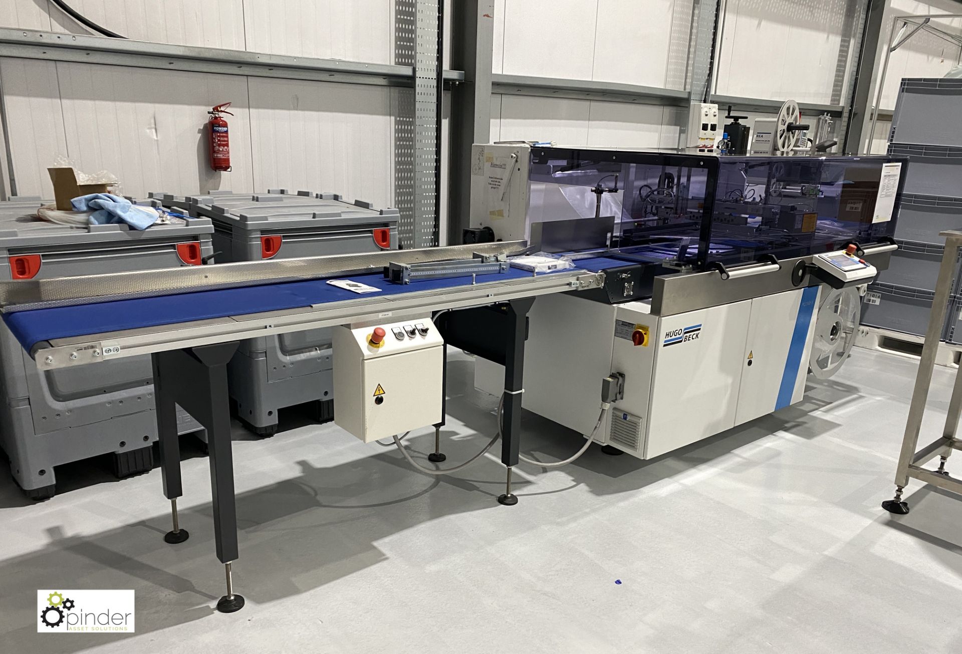 Hugo Beck Flexo X Flow Wrapper, serial number 16552, year October 2016, 380mm belt width, with