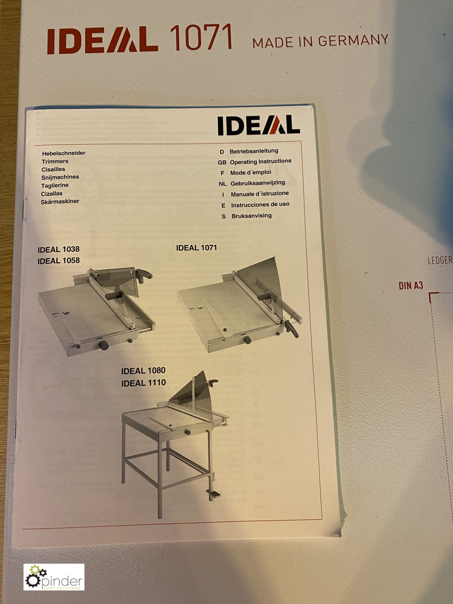 Ideal 1071 Hand Guillotine/Trimmer, unused - Image 3 of 4