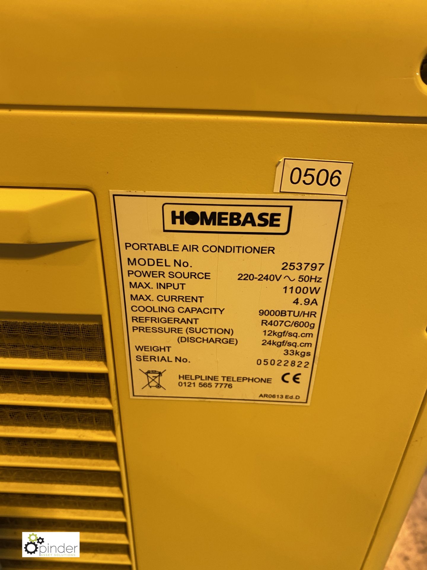 Homebase 253797 portable Air Conditioner - Image 2 of 2