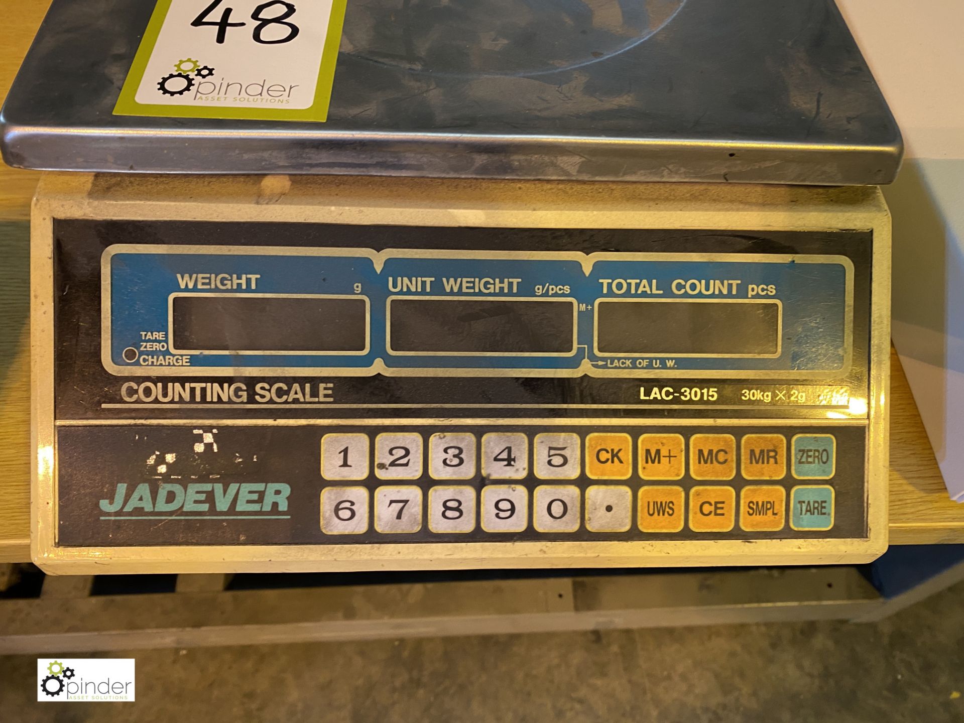 Jadever LAC-3015 Digital Counting Scale, 30kg x 2g - Image 3 of 3