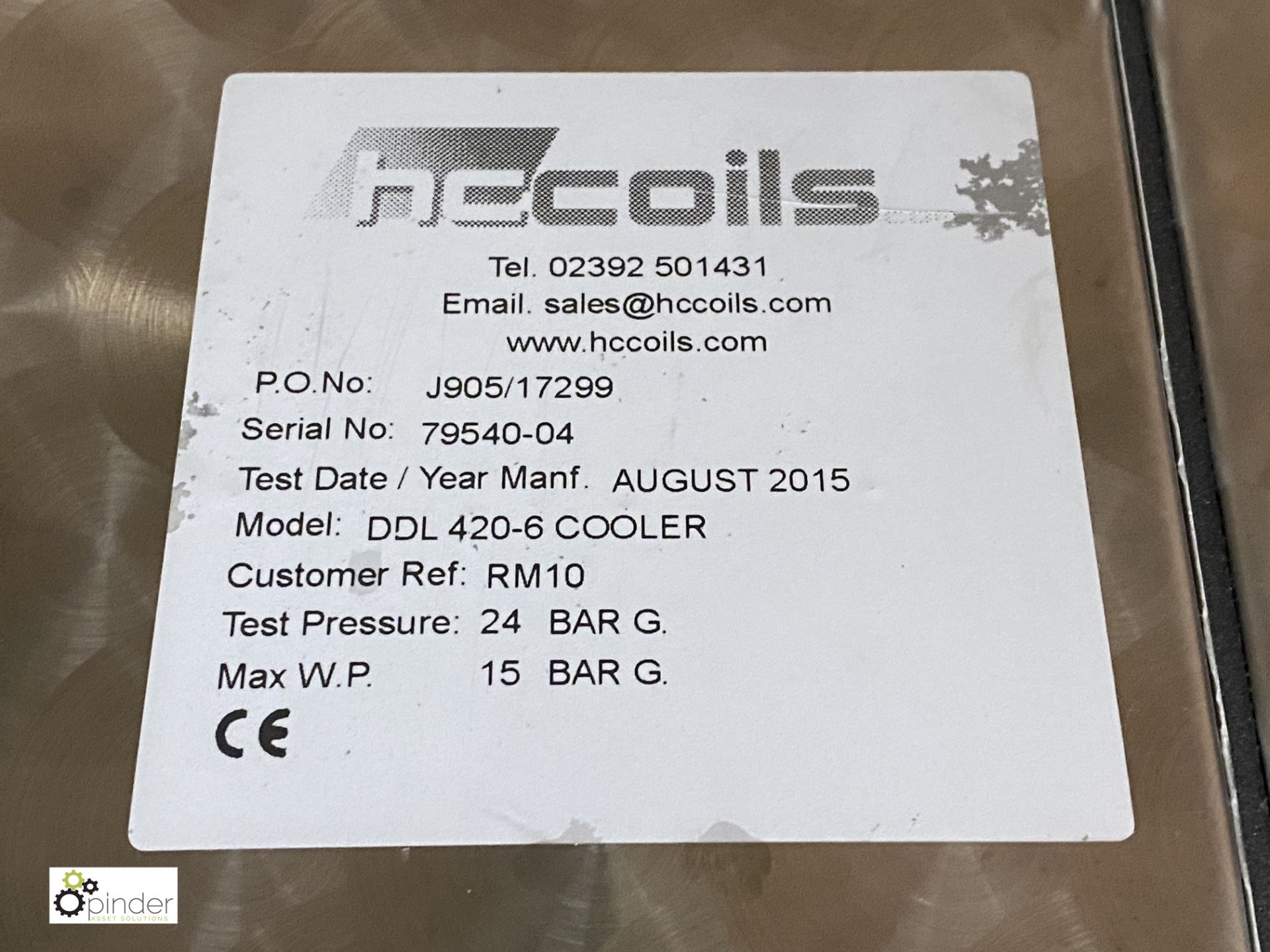 HC Coils DDL420-6 cooler Dual Discharge Cooler (please note there is a lift out fee of £20 plus - Image 4 of 4