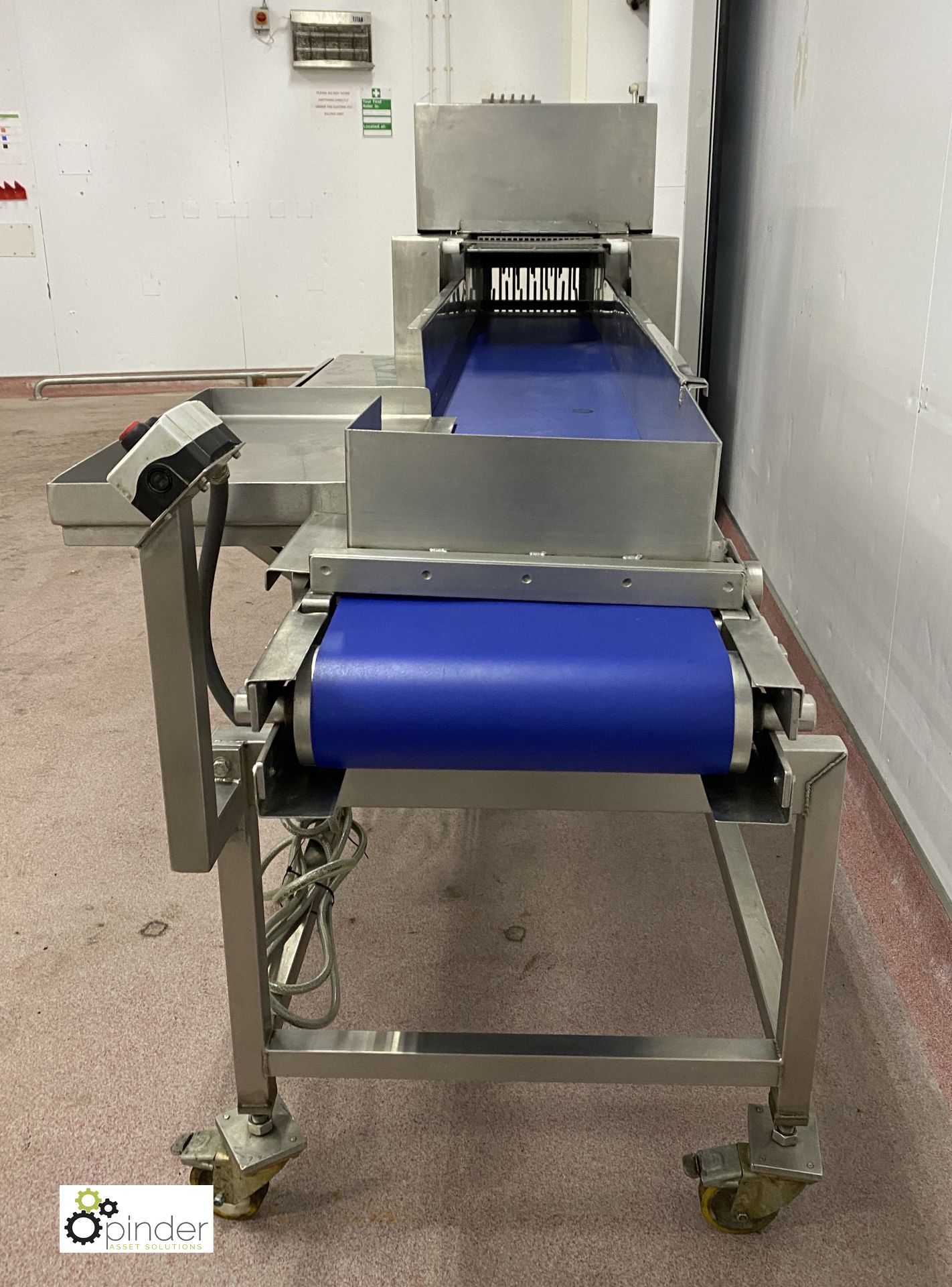 Burgess stainless steel Fruit Breaker, belt width 330mm, 415volts, serial number E329 (please note - Image 8 of 8