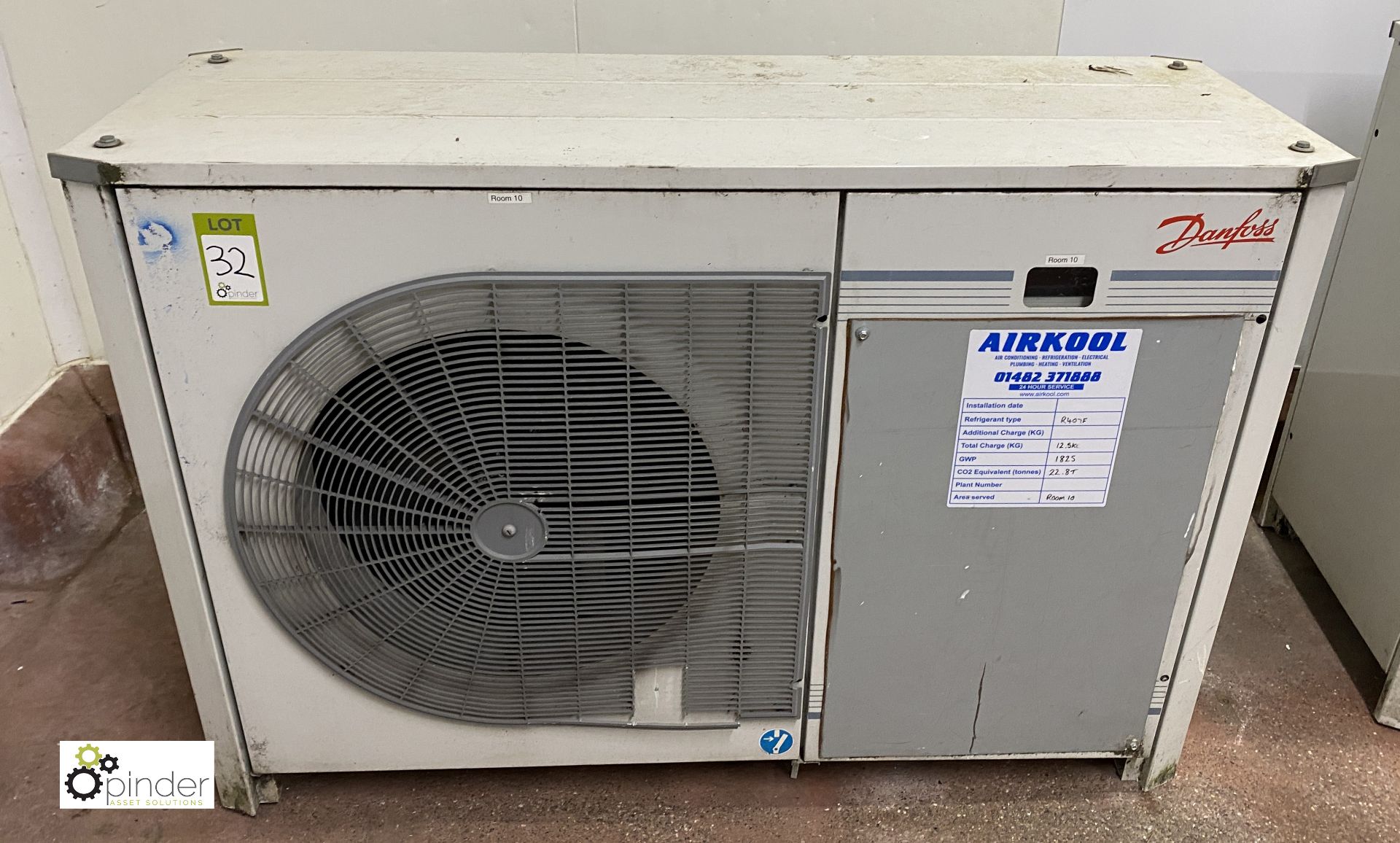 Danfoss OP-MPUM080MLP00E single fan Condensing Unit (please note there is a lift out fee of £10 plus - Image 2 of 4