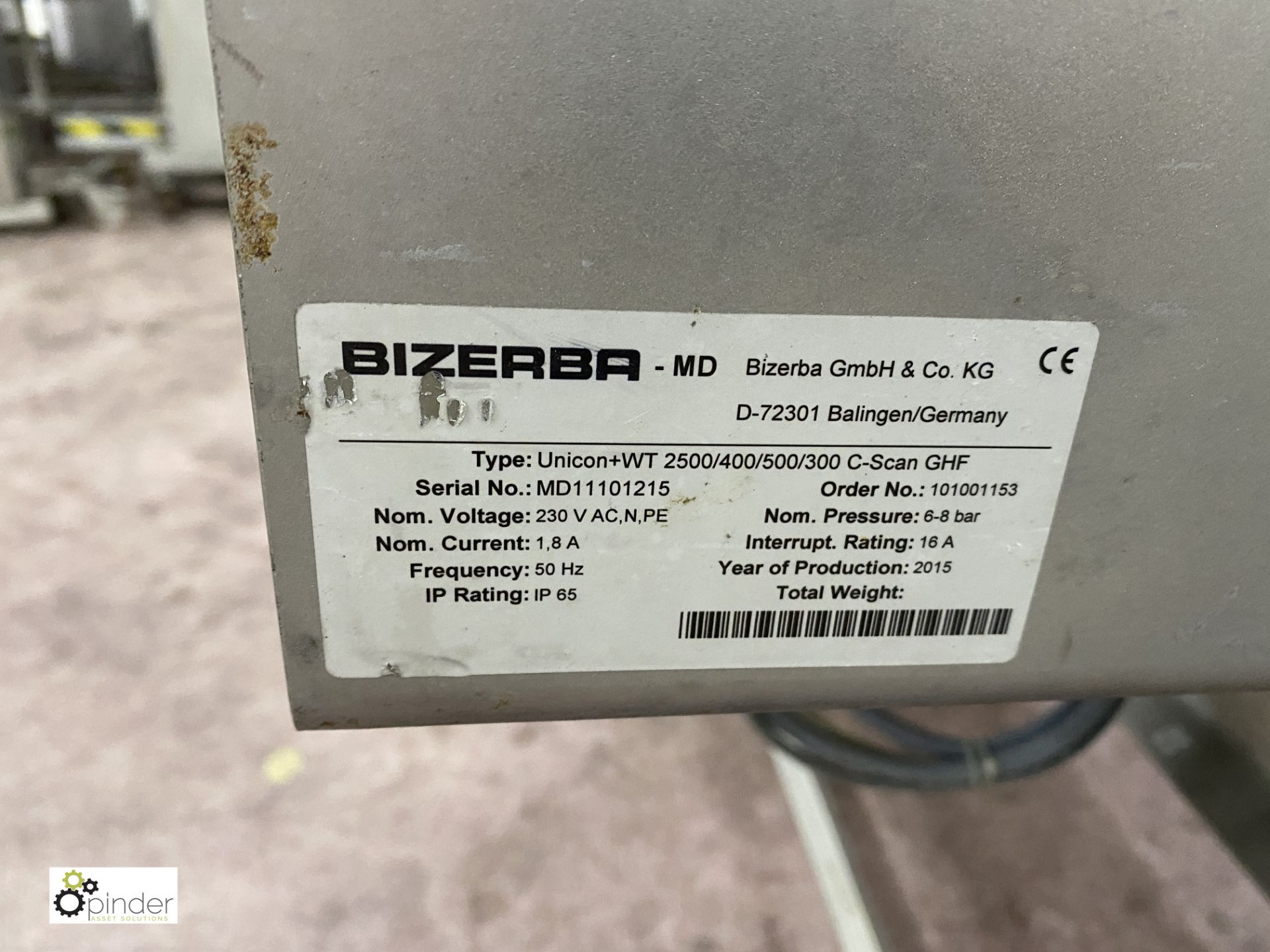 Bizerba Unicon +WT Metal Detector, 495mm x 250mm aperture, belt size 2200mm x 400m (incomplete) ( - Image 4 of 8