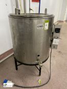 CP Rose stainless steel Cooking Vessel, 700mm x 600mm diameter, with lid (please note there is a