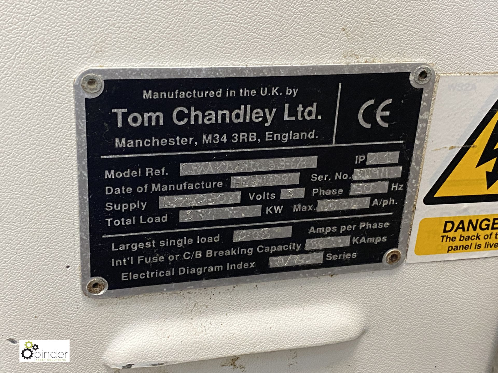 Tom Chandley Compacta 5-deck Oven, 400volts, 1880mm wide x 1460mm deep x 2200mm high (please note - Image 5 of 5