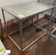 Stainless steel Preparation Table, 910mm x 610mm x 720mm (please note there is a lift out fee of £