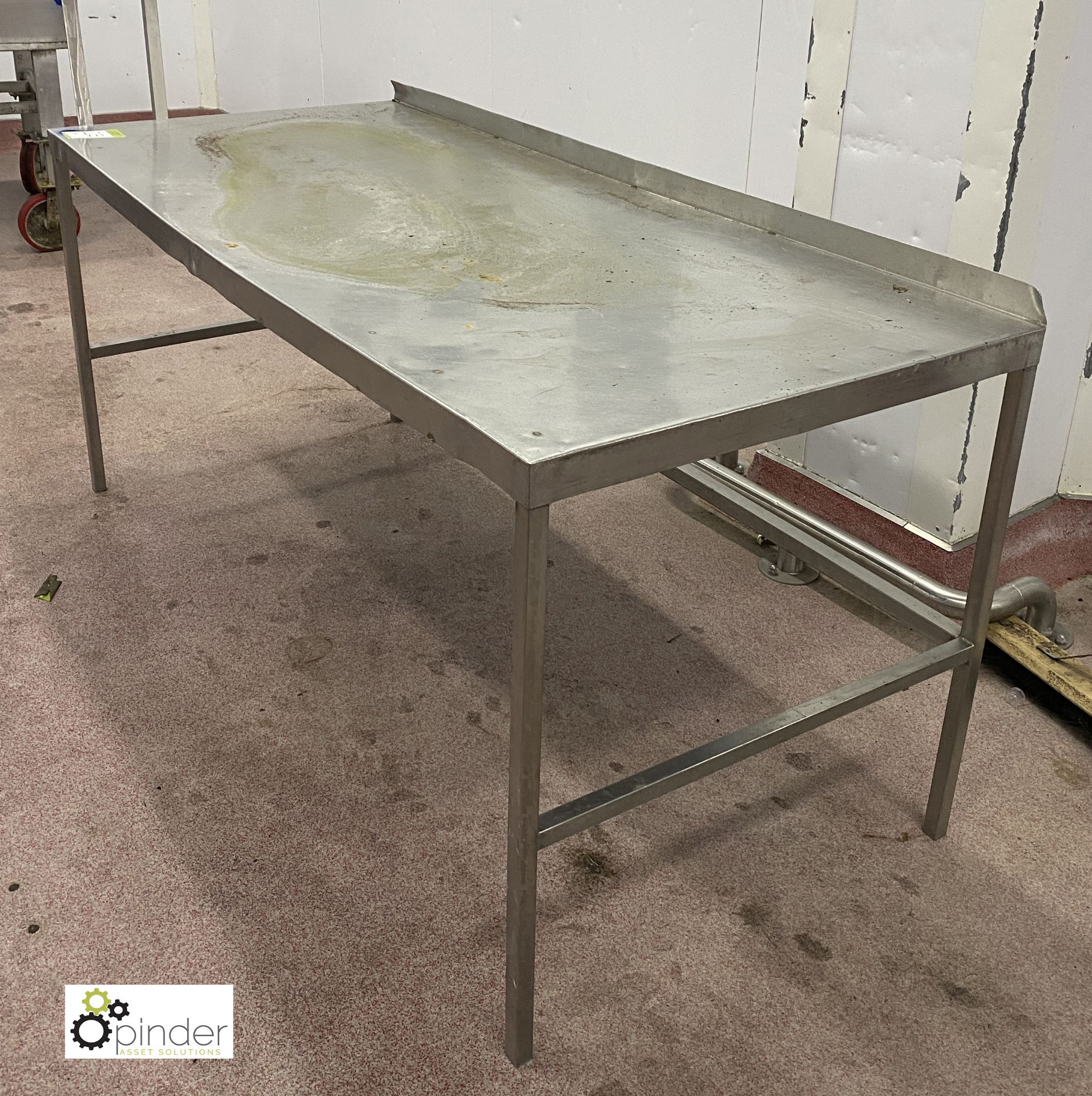 Stainless steel Preparation Table, 1720mm x 760mm x 790mm (please note there is a lift out fee of £5 - Image 3 of 3