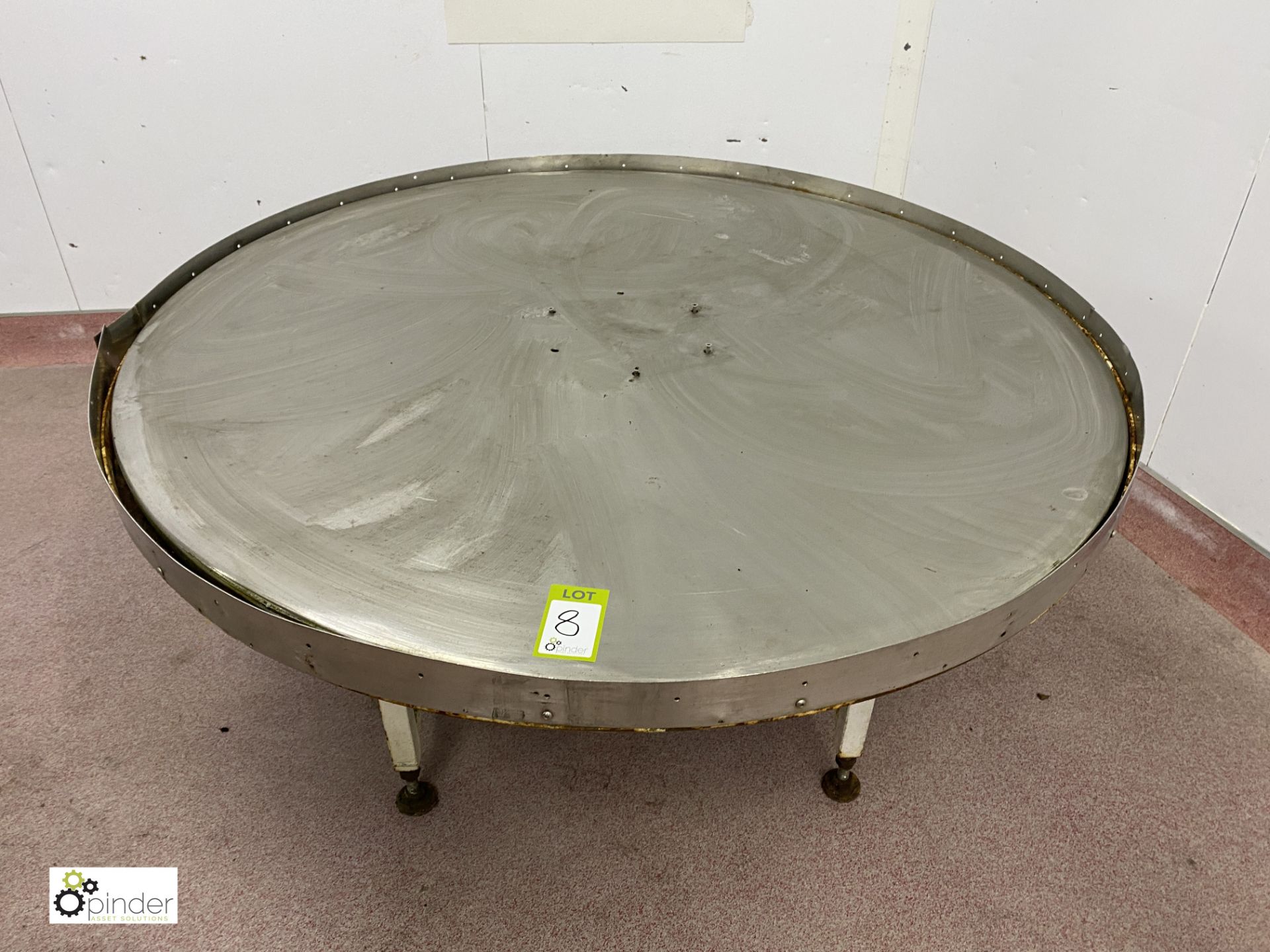 Stainless steel Lazy Susan, 1480mm diameter x 700mm high (please note there is a lift out fee of £10 - Image 2 of 4