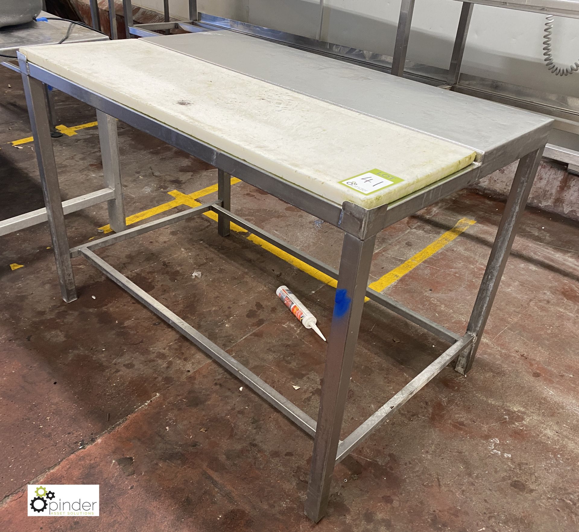 Stainless steel Butchery Table, 1220mm x 760mm x 860mm (please note there is a lift out fee of £5 - Image 2 of 2