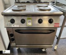 Mareno stainless steel mobile electric 4-ring double door Oven, 415volts, 800mm x 750mm x 900mm