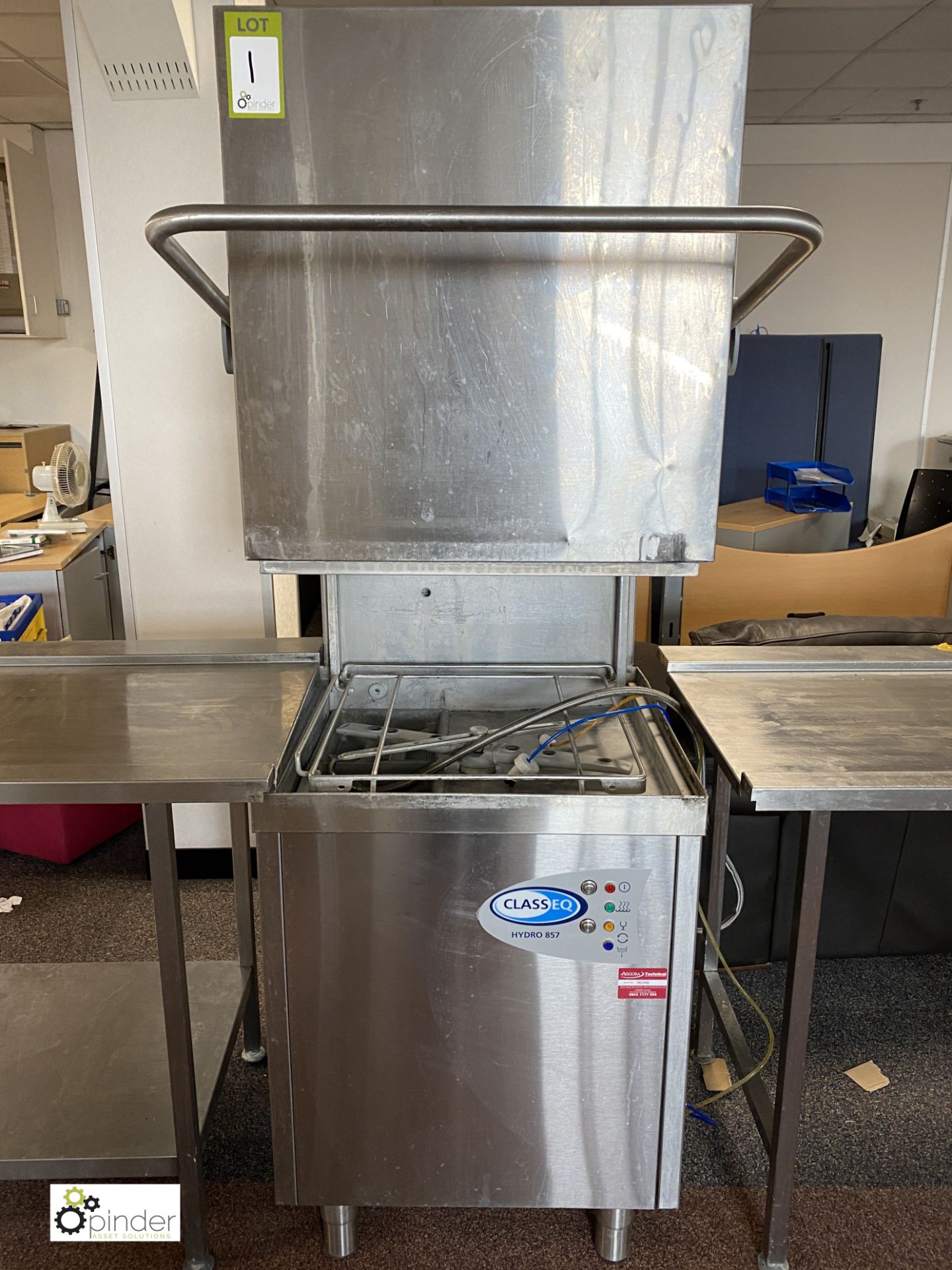 Class EQ Hydro 857 Commercial Dishwasher, 240volts, with wash down sink, 2100mm x 675mm x 875mm - Image 2 of 8