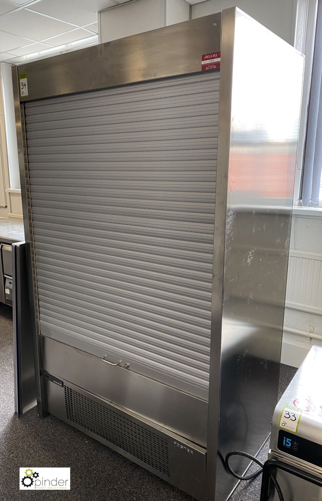 Foster shutter front Food Display Unit, 240volts, 1200mm x 780mm x 2000mm