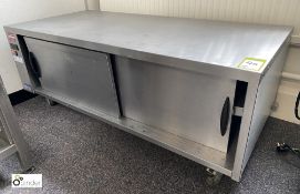 Stainless steel mobile Heated Cabinet, 240volts, 1500mm x 690mm x 570mm