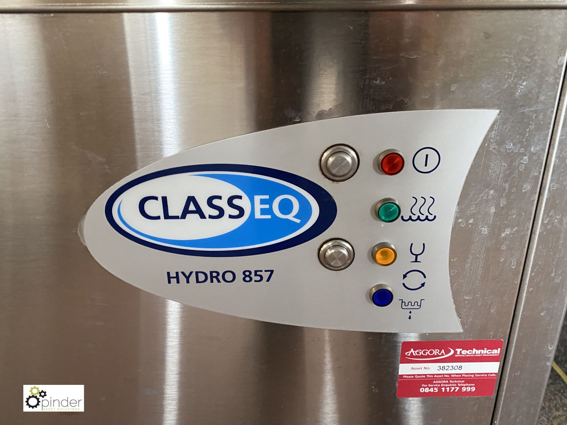 Class EQ Hydro 857 Commercial Dishwasher, 240volts, with wash down sink, 2100mm x 675mm x 875mm - Image 4 of 8