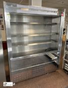 EMH mobile chilled Food Display Cabinet, 240volts, 1500mm x 620mm x 1900mm, no shutter