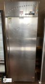 Caravell Scan Frost stainless steel single door mobile Fridge, 240volts, 600mm x 660mm x 1830mm