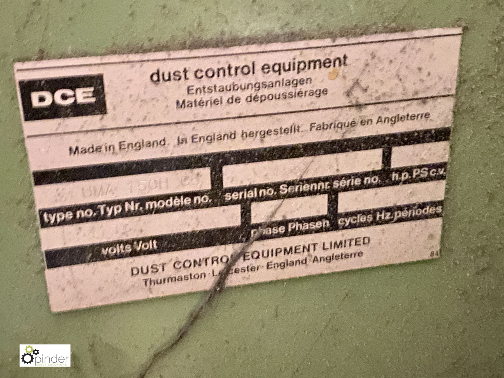 DCE Unimaster UMA150H Dust Extraction Unit, 415volts (please note this lot must be collected on - Image 4 of 4