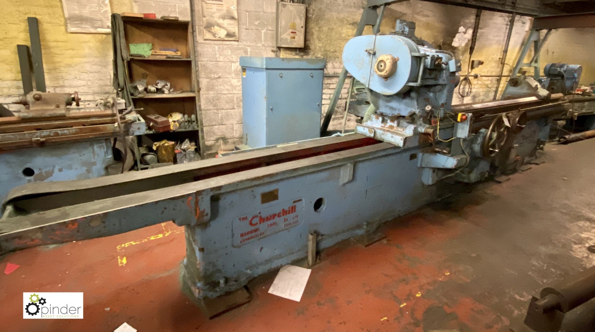 Churchill cylindrical Grinder, 2500mm BC approx x 480mm swing, 415volts (please note this lot must - Image 2 of 7