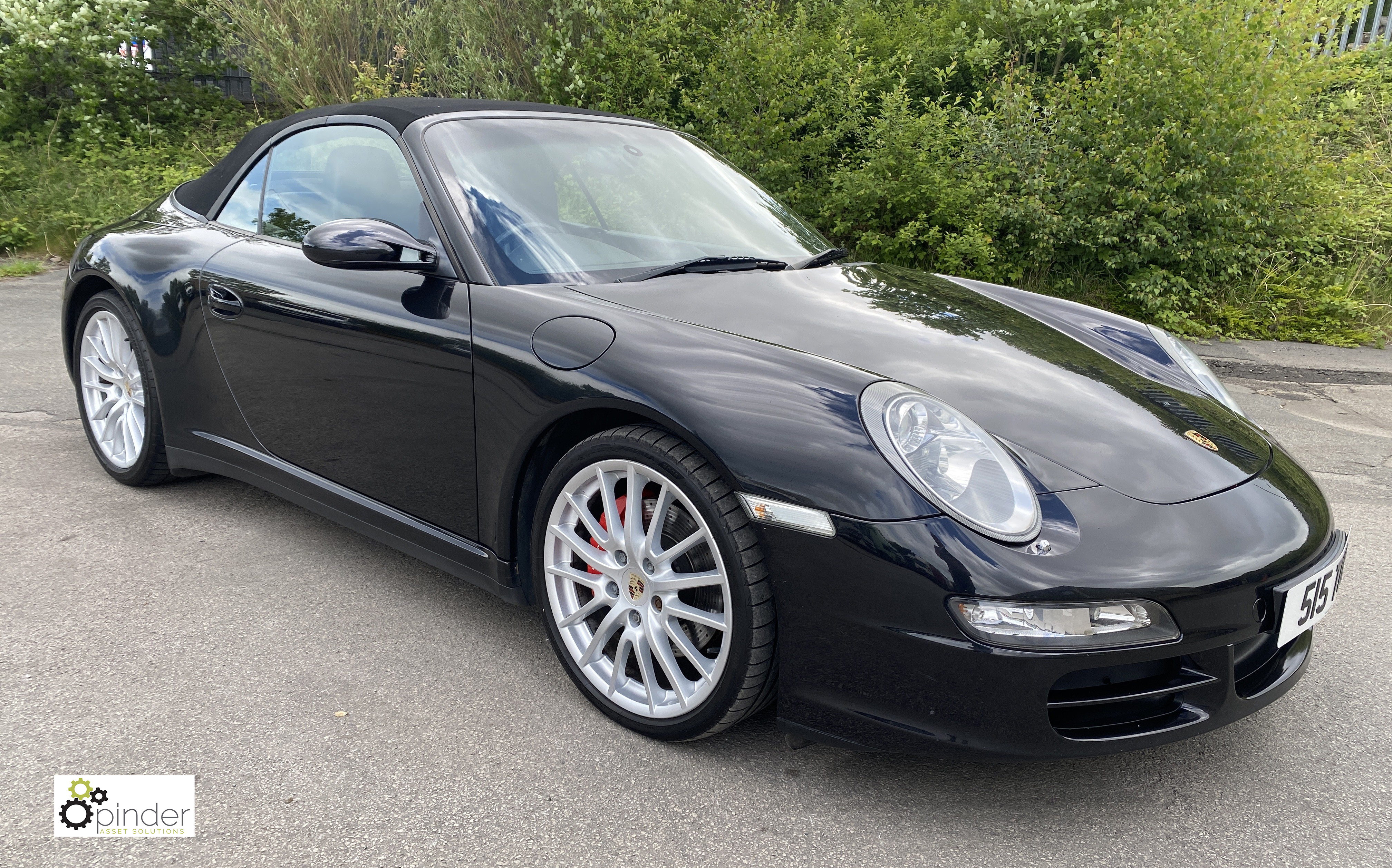 Porsche 911 (997) Carrera 4 S Convertible, 6-speed manual, black, Registration: LF06 CZE; Date of - Image 2 of 49