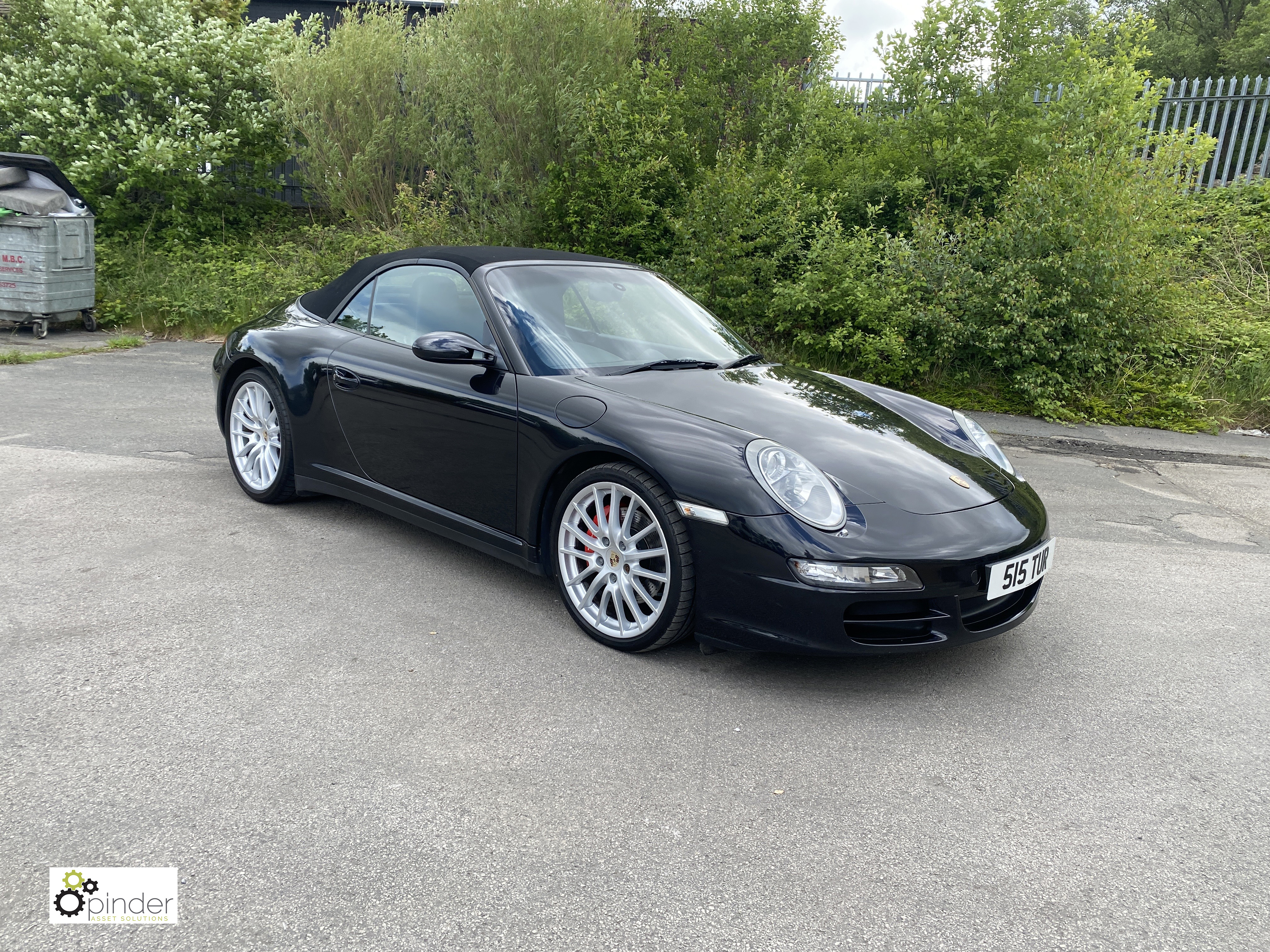 Porsche 911 (997) Carrera 4 S Convertible, 6-speed manual, black, Registration: LF06 CZE; Date of - Image 3 of 49