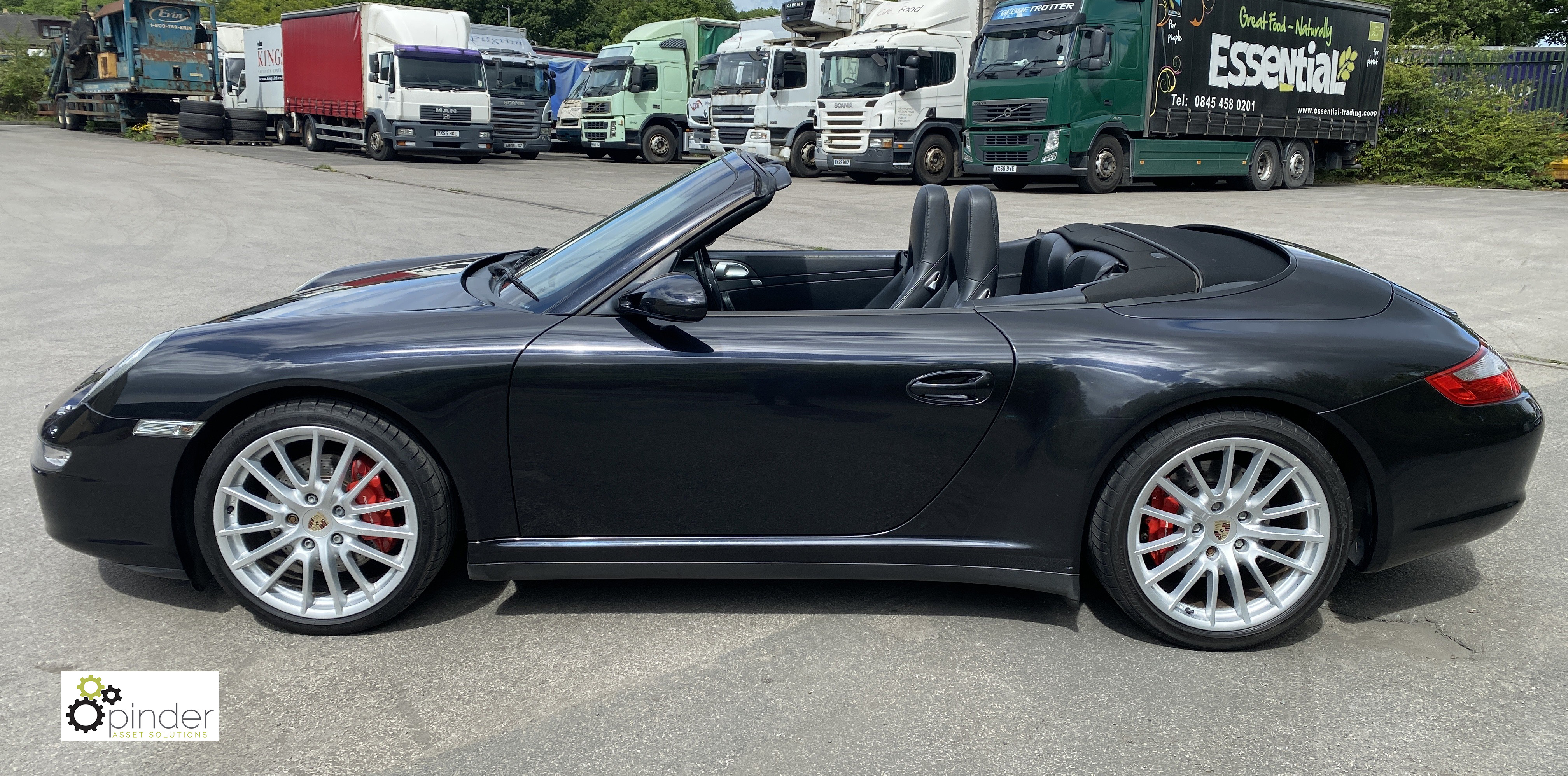 Porsche 911 (997) Carrera 4 S Convertible, 6-speed manual, black, Registration: LF06 CZE; Date of - Image 21 of 49