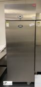 Foster PSG600H stainless steel mobile single door Fridge, 240volts, 690mm x 810mm x 2090mm (lot