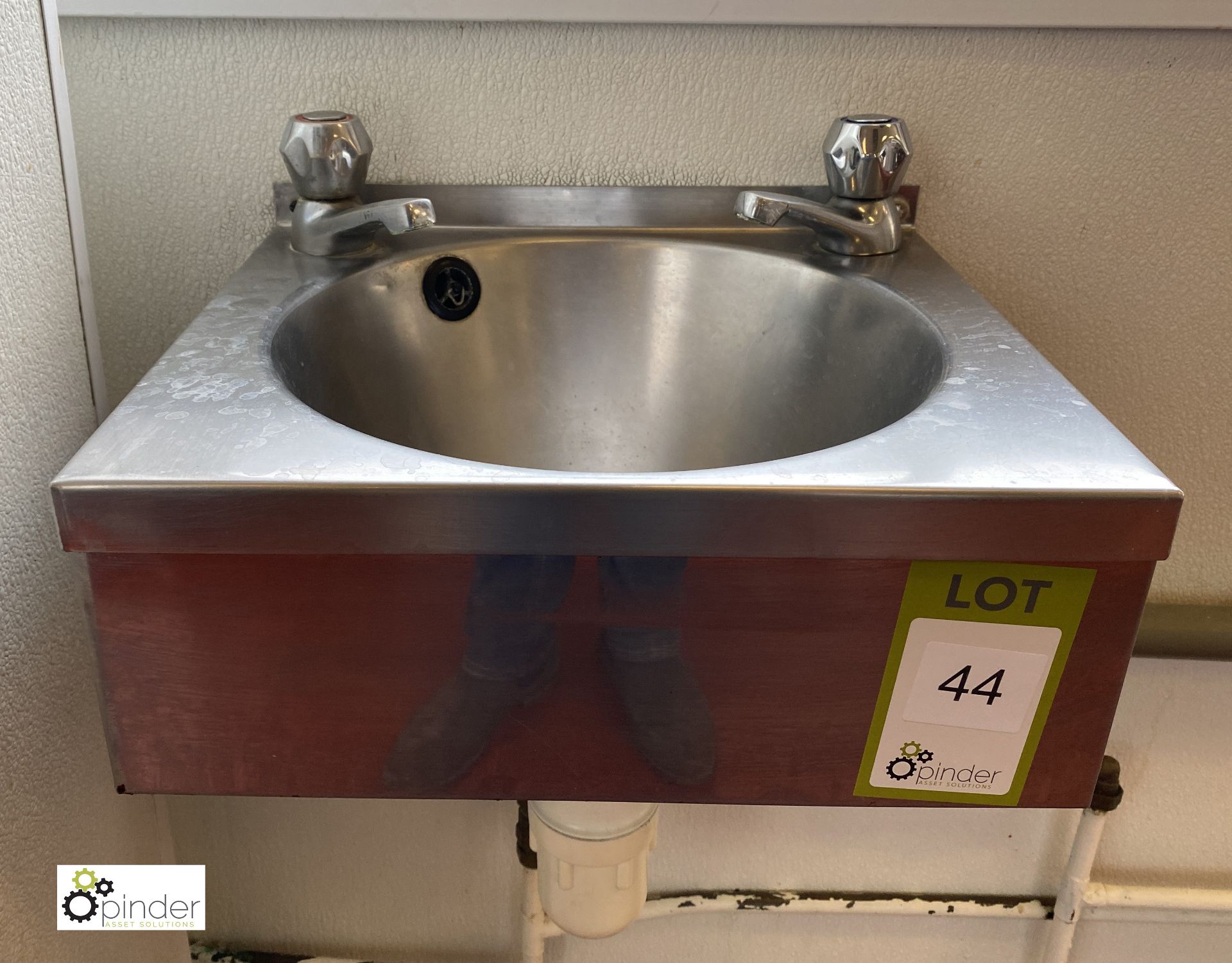 Stainless steel Hand Wash Basin, 385mm x 330mm (lot location – Parkview Restaurant Kitchen – first - Image 2 of 3