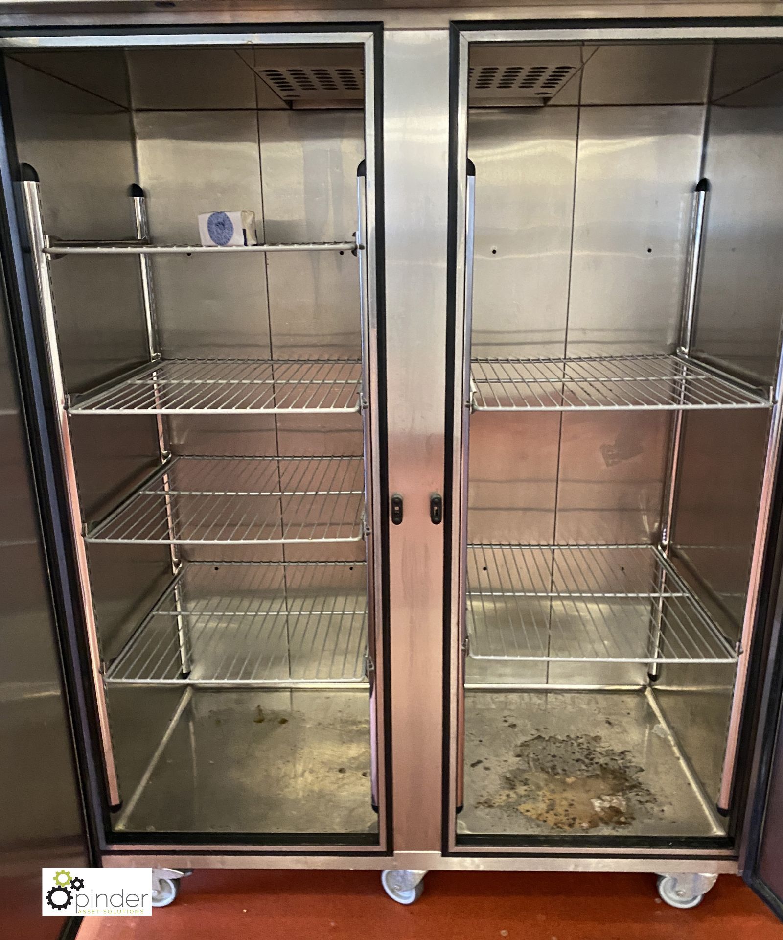 Foster PSG1350H stainless steel mobile double door Fridge, 240volts, 1460mm x 800mm x 2100mm (lot - Image 3 of 5