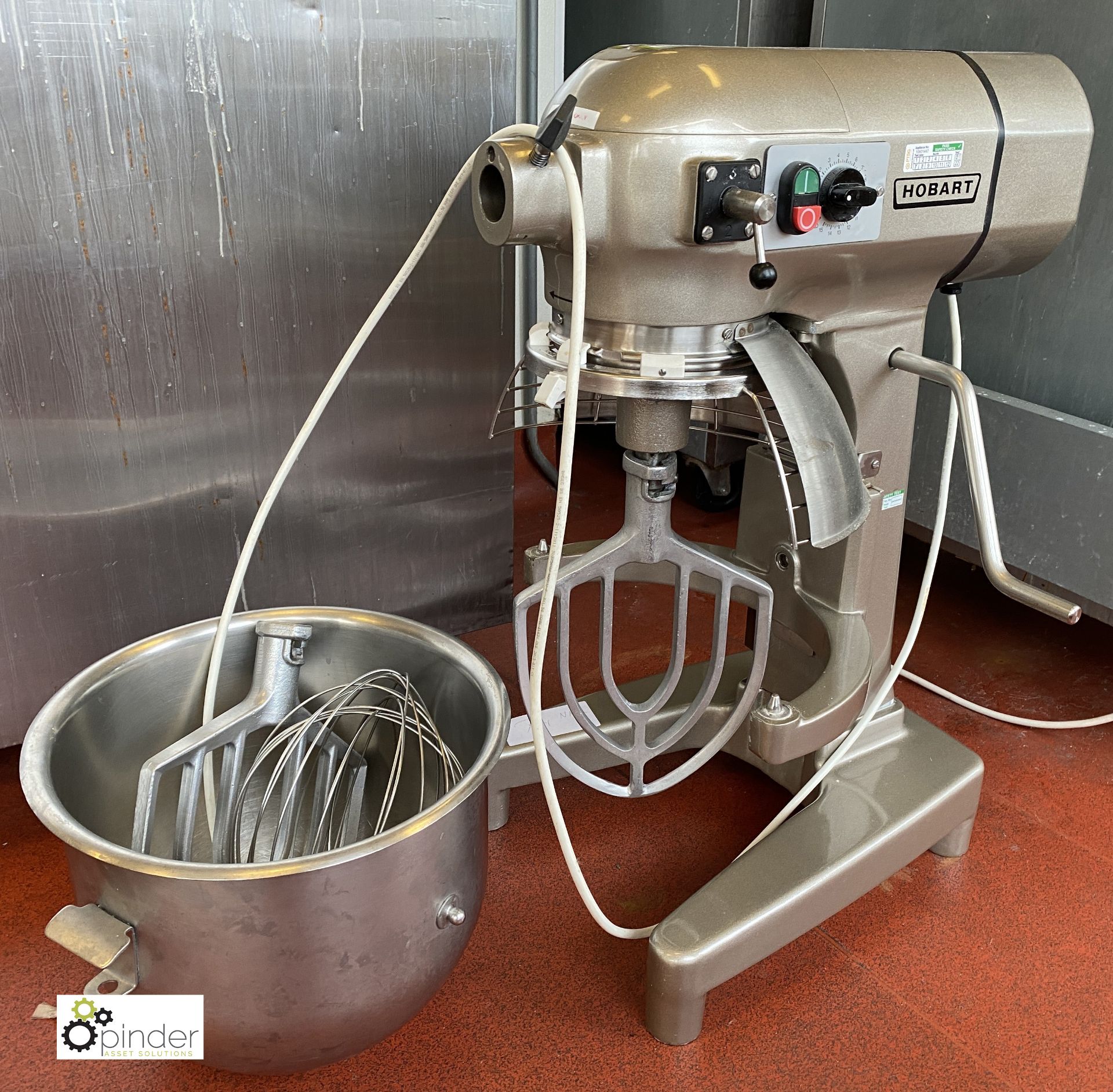 Hobart A200N counter top Planetary Food Mixer, 240volts, with whisk and 2 paddle attachments (lot