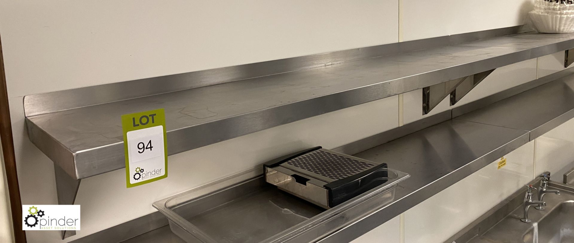 2 stainless steel Shelves, 1500mm x 300mm (lot location – Group Hospitality Kitchen – ground floor) - Image 2 of 3