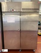 Foster PSG1350L stainless steel mobile double door Freezer, 240volts, 1440mm x 800mm x 2100mm (out