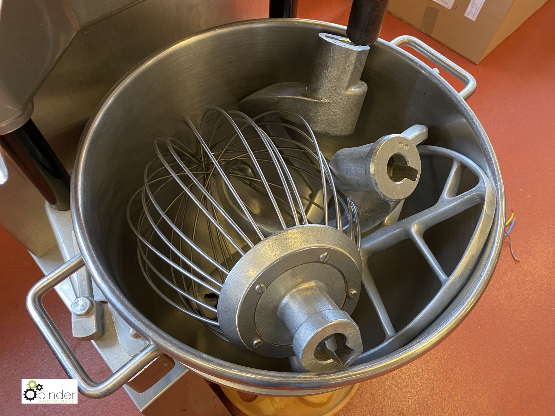 Hobart HSM40 Planetary Food Mixer, 240volts, 1340mm high, with whisk, 2 dough hooks and mixing - Image 4 of 7