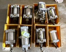 9 various Pneumatic Cylinders, including Martonair (please note there is a lift out fee of £5 plus