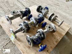 4 Saunders Weir Type Diaphragm Valves, to pallet (please note there is a lift out fee of £5 plus VAT