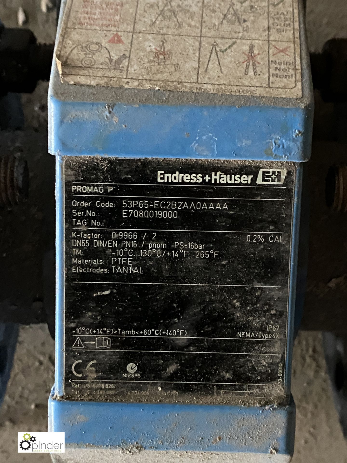 6 various Endress and Hauser Digital Flow Meters (please note there is a lift out fee of £5 plus VAT - Image 2 of 7