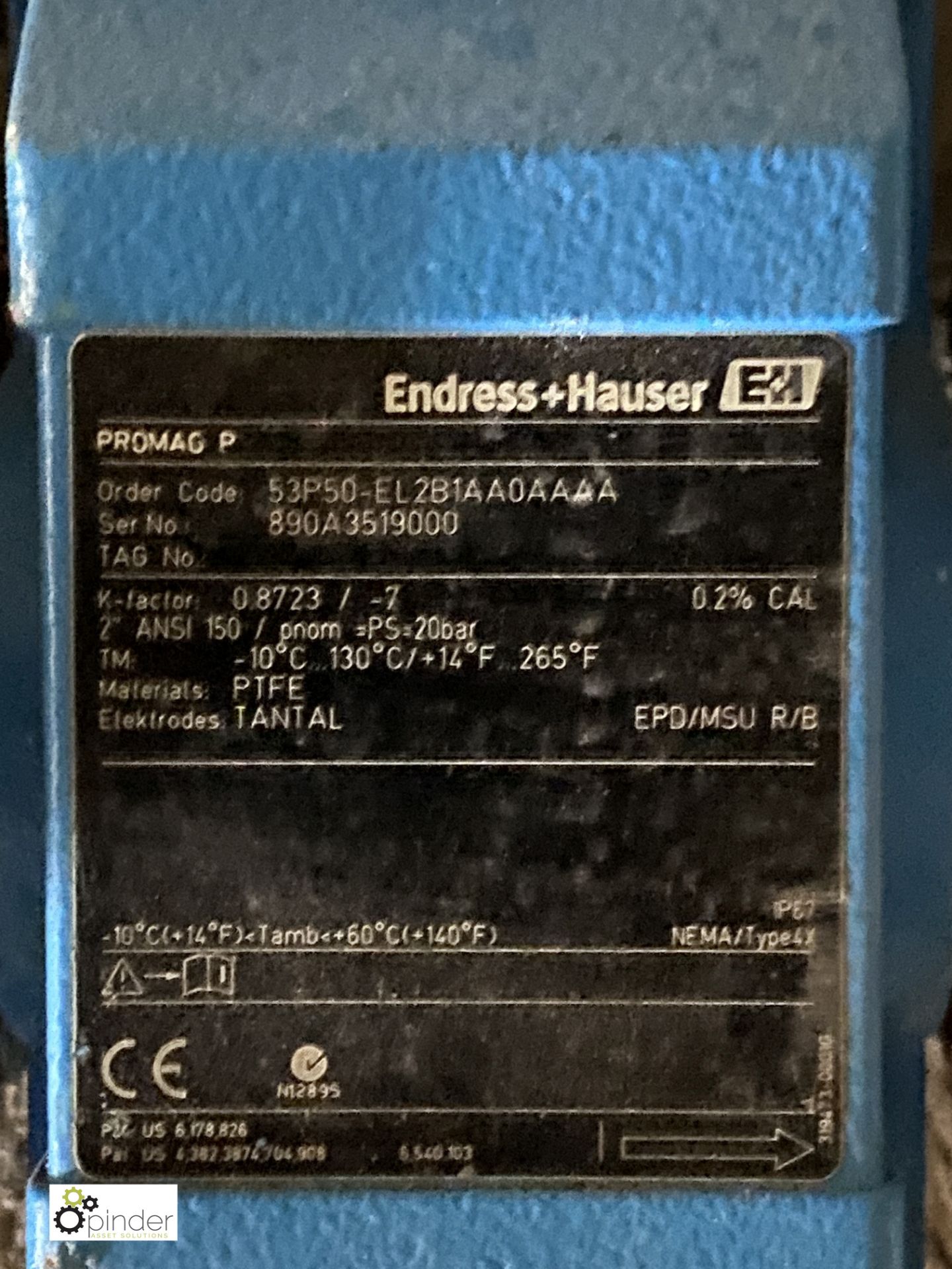 6 various Endress and Hauser Digital Flow Meter (please note there is a lift out fee of £5 plus - Image 6 of 7