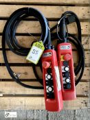 2 Stahl Crane Pendant Controls (please note there is a lift out fee of £2 plus VAT on this lot)