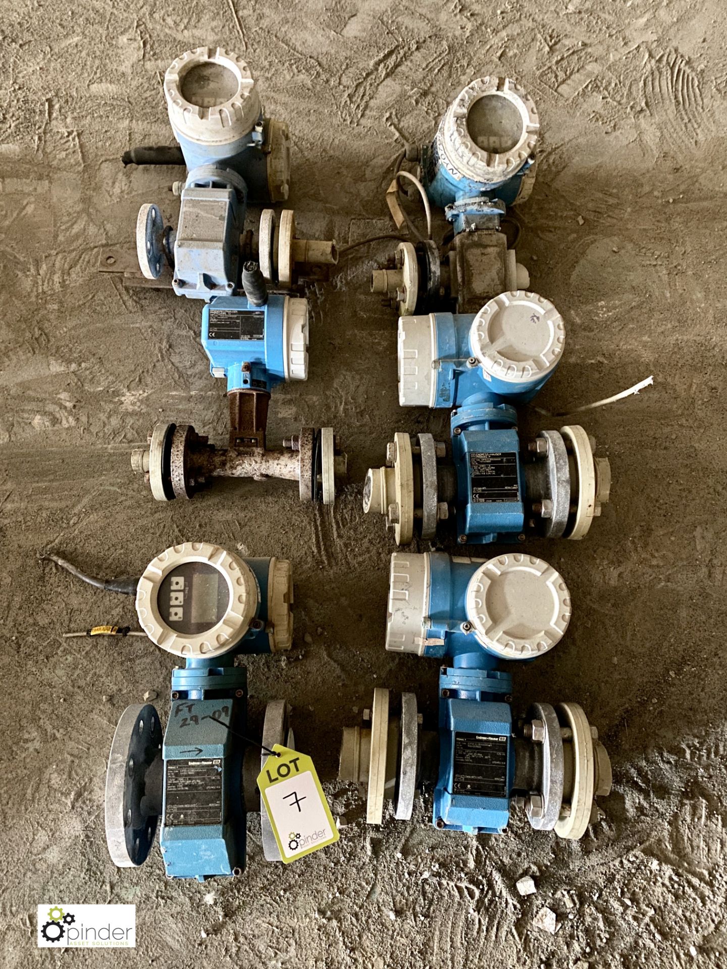 6 various Endress and Hauser Digital Flow Meter (please note there is a lift out fee of £5 plus