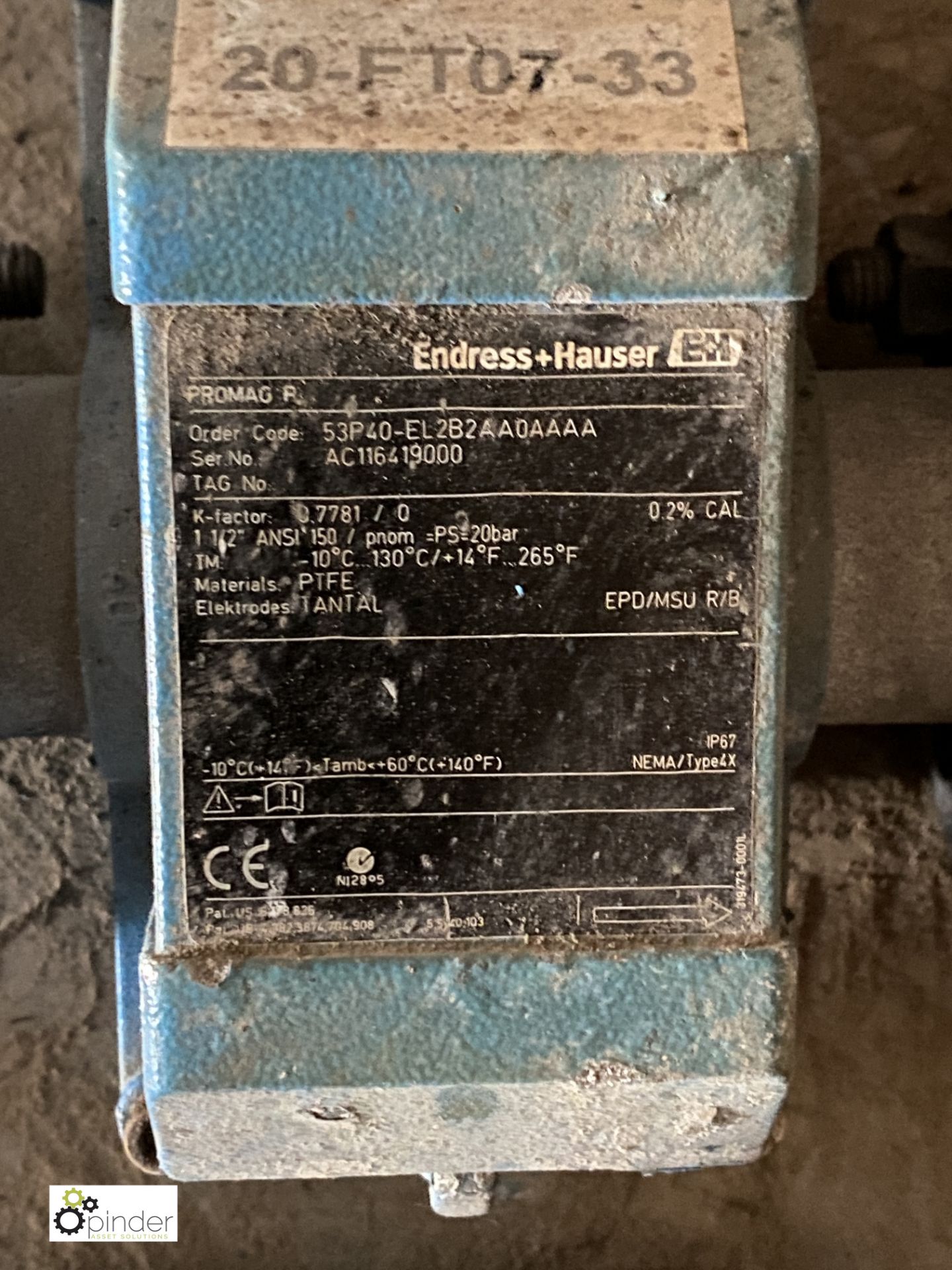 6 various Endress and Hauser Digital Flow Meters (please note there is a lift out fee of £5 plus VAT - Image 3 of 6