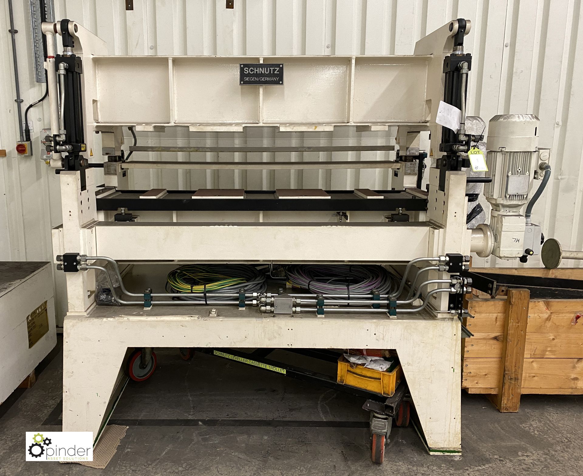 Schnutz RME 6/40/11-1500 O.A. Plate Levelling Machine, serial number A010-181.01, year 2012, 1500m - Image 4 of 20