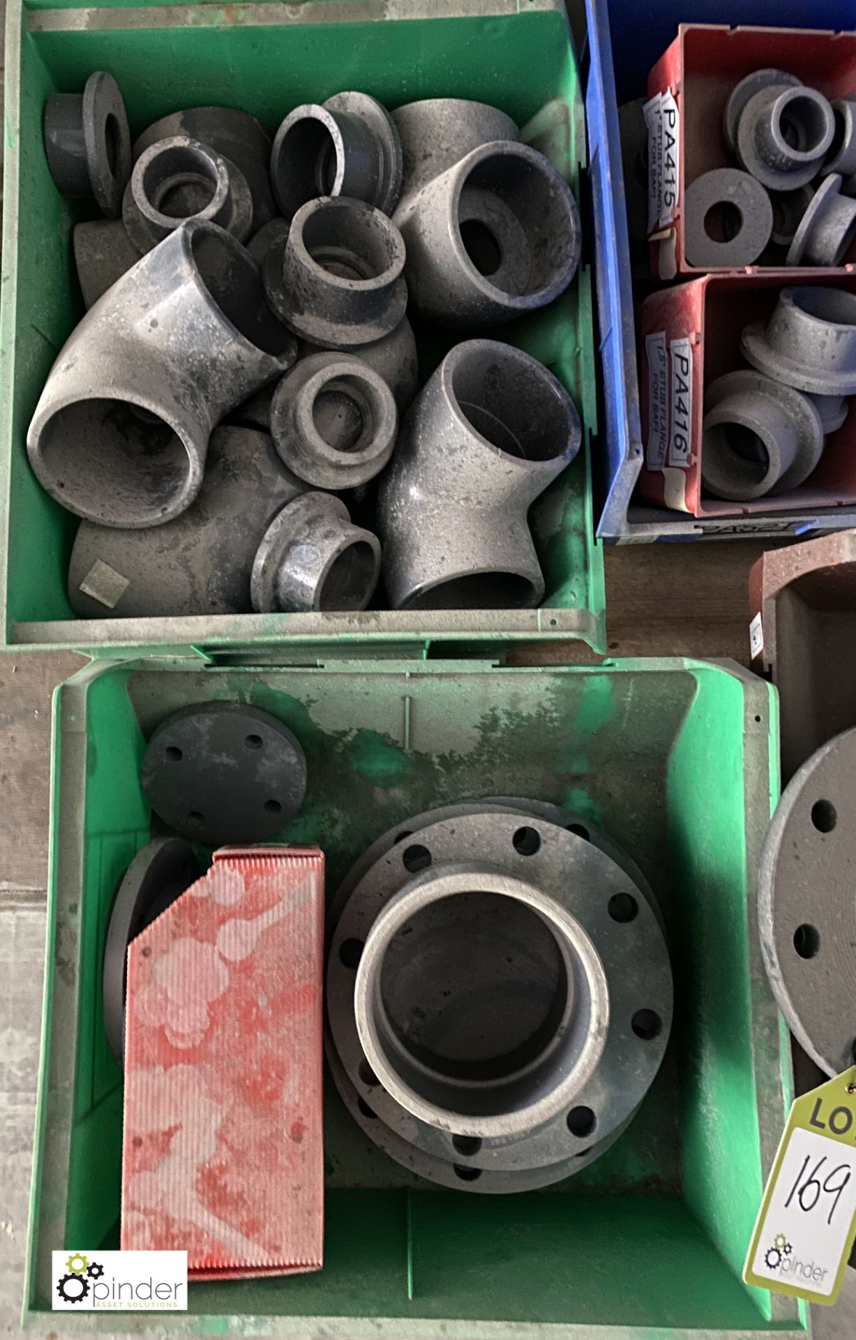 Quantity various Plastic Pipe Fittings, including collars, mandrels, bends, etc, to pallet (please - Image 3 of 6