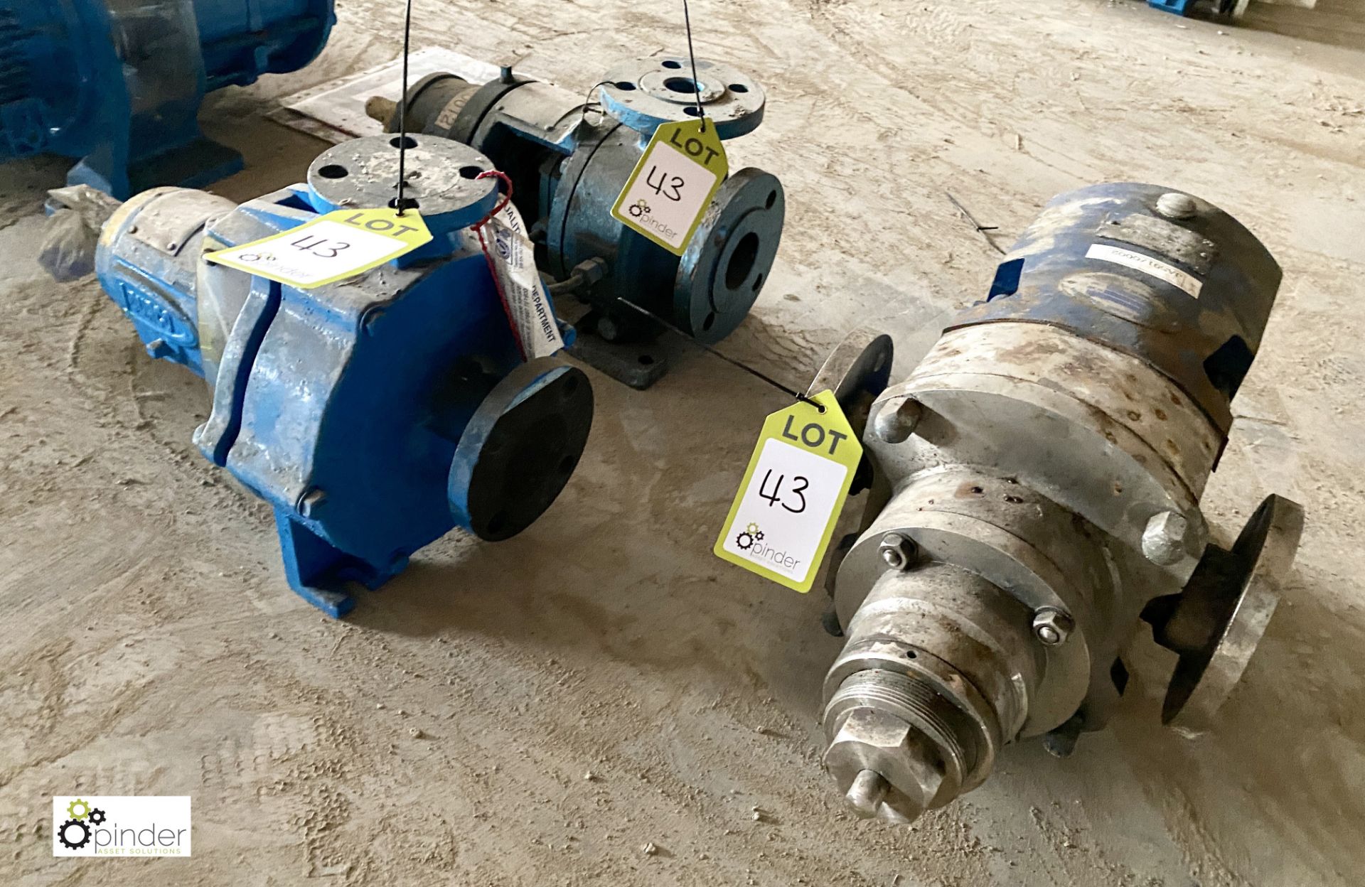 3 various Pumps including Worthington Simpson 32-CP-125 centrifugal pump, S/N F14761L, Durco pump - Image 2 of 6