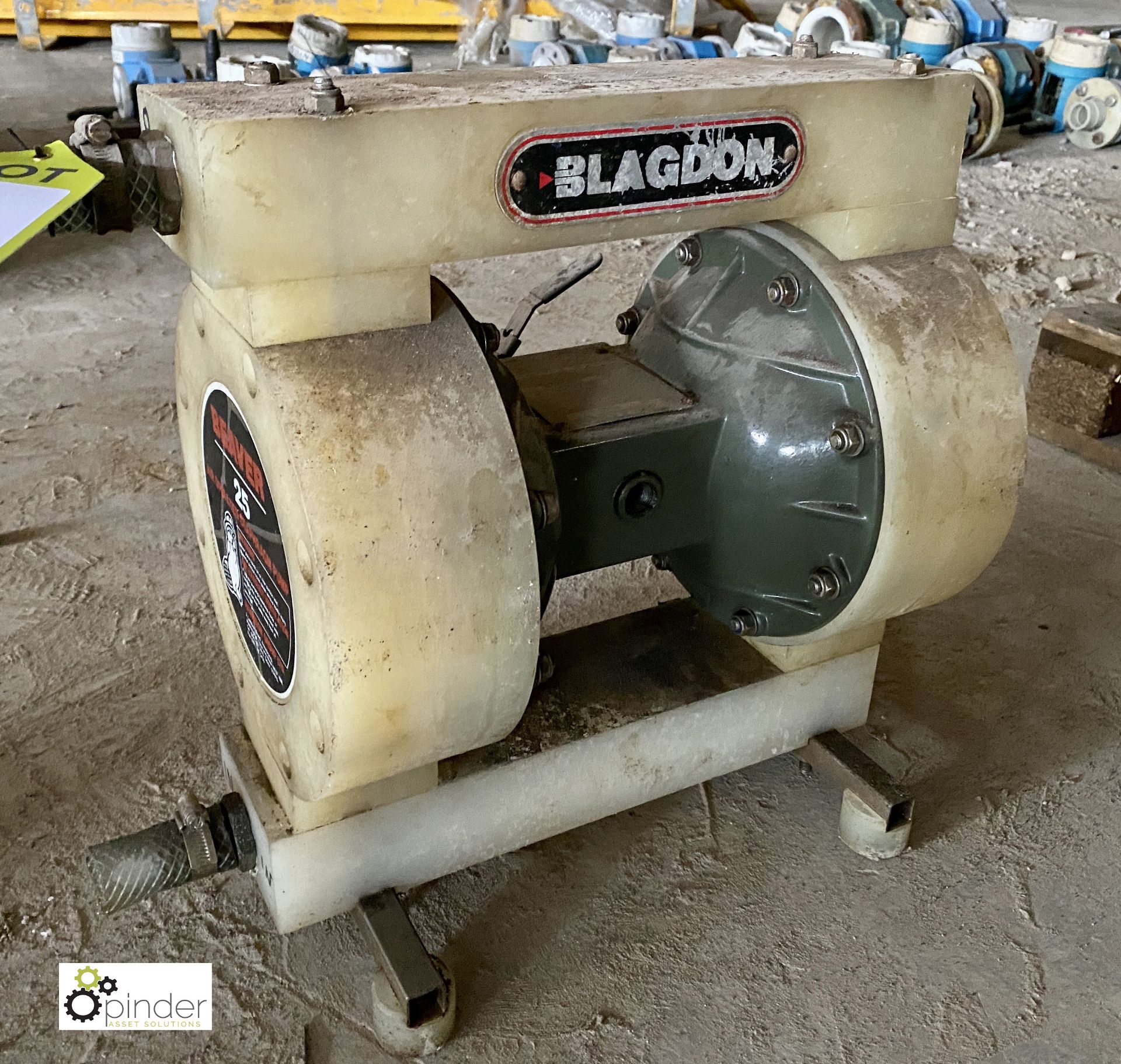 Blagdon Beaver 25 Air Diaphragm Pump Type 1A-PH-BB-TTP, S/N 1030958, 135 litres/min (please note